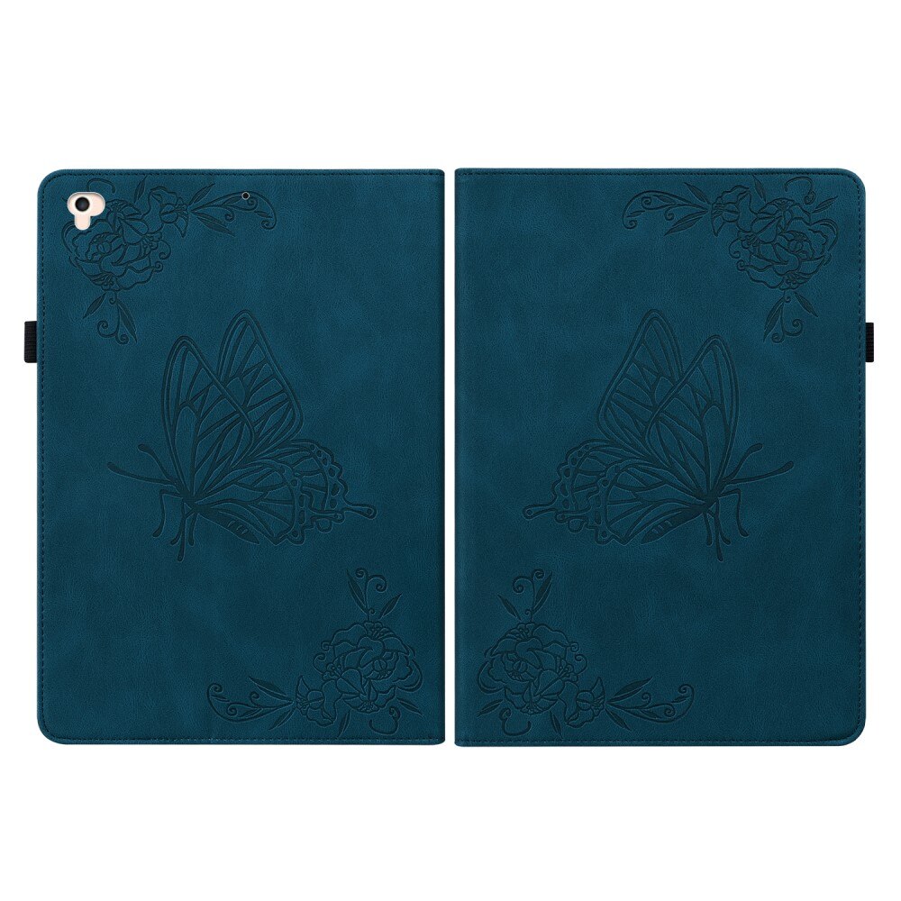 Custodia in pelle con farfalla iPad Air 2 9.7 (2014) blu