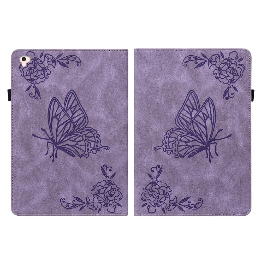 Custodia in pelle con farfalla iPad Air 9.7 1st Gen (2013) viola