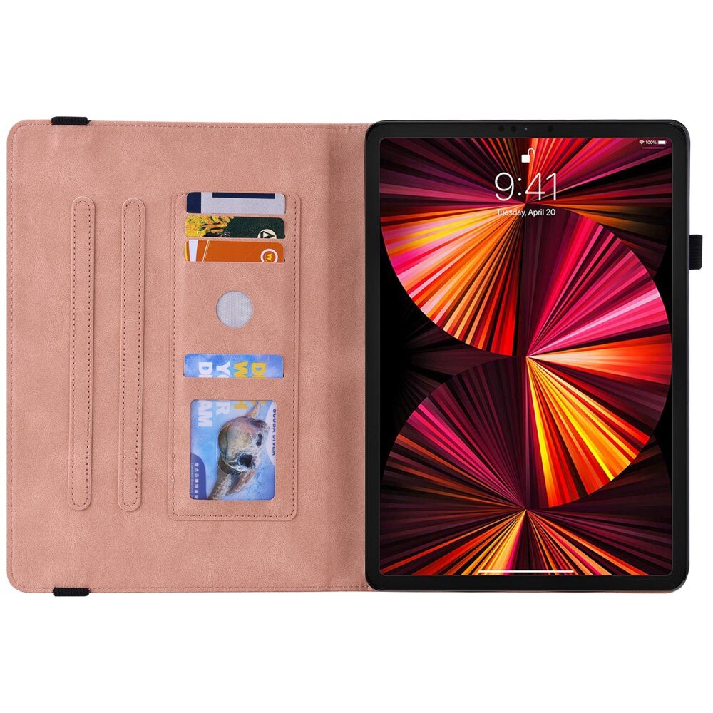 Custodia in pelle con farfalla iPad Pro 11 2nd Gen (2020) rosa