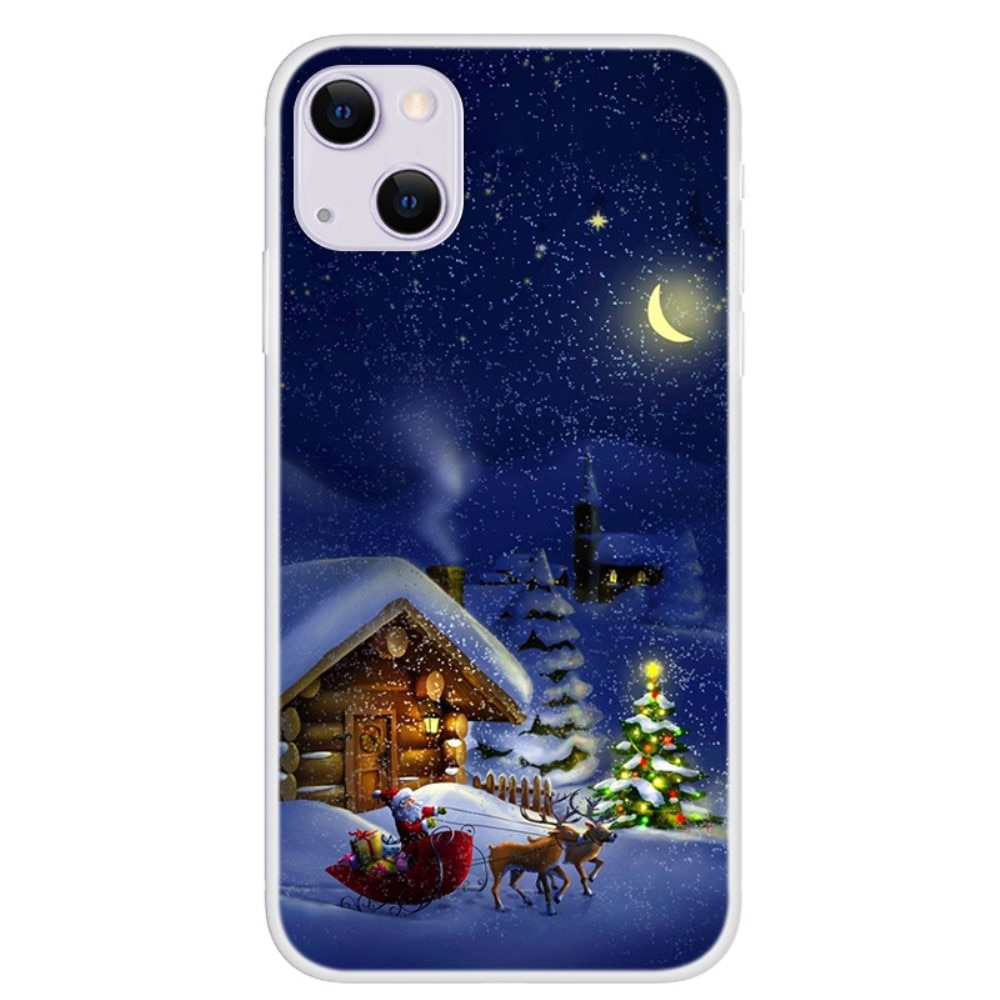 Cover TPU con Motivo Natalizio iPhone 13 - Notte di Natale