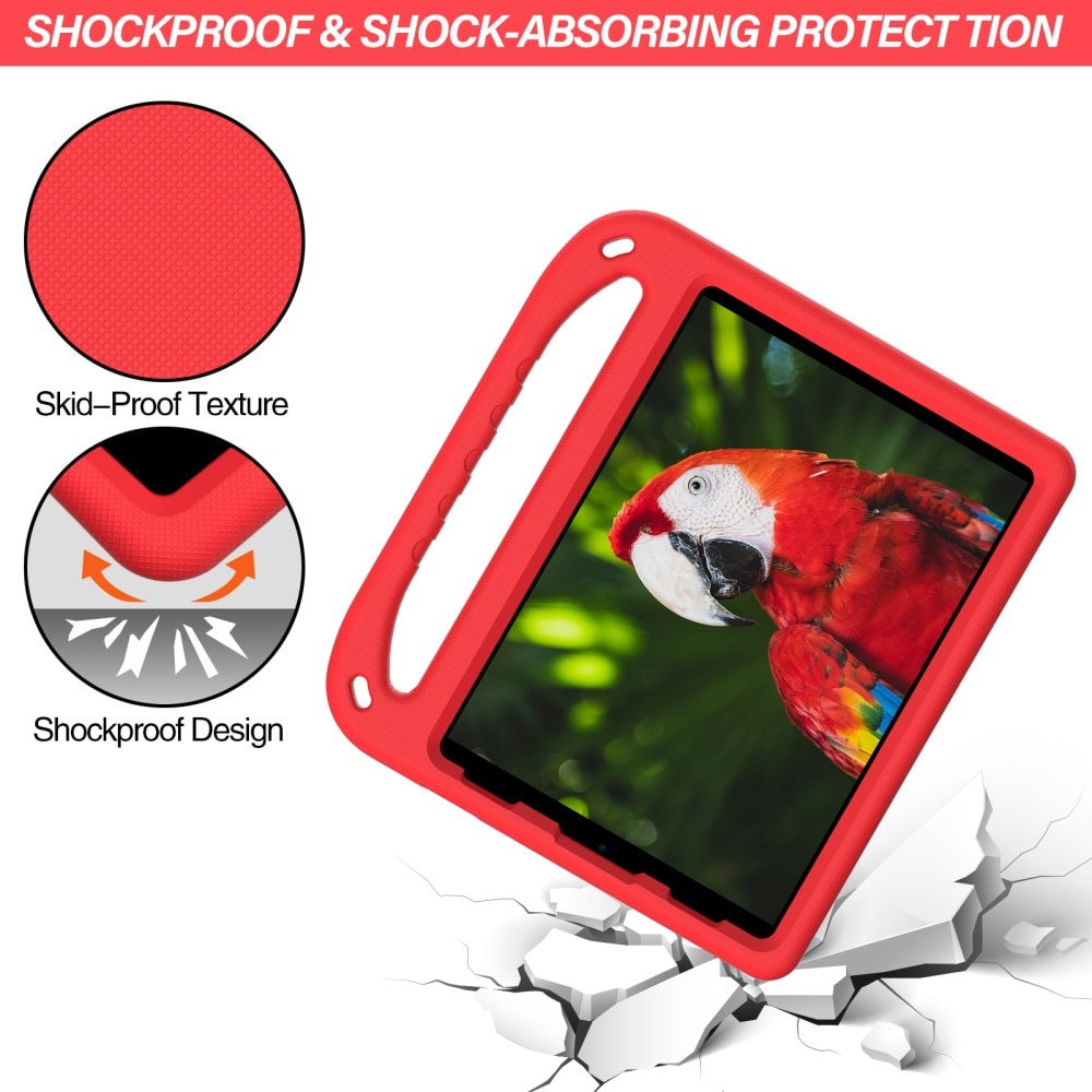 Custodia EVA con maniglia per bambini per Apple iPad Pro 11 3rd Gen (2021) Rosso
