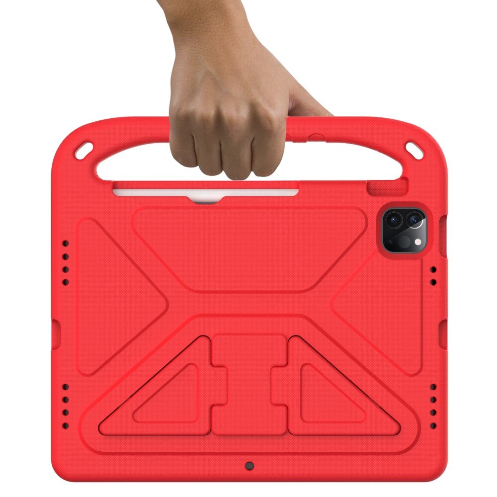 Custodia EVA con maniglia per bambini per Apple iPad Pro 11 3rd Gen (2021) Rosso
