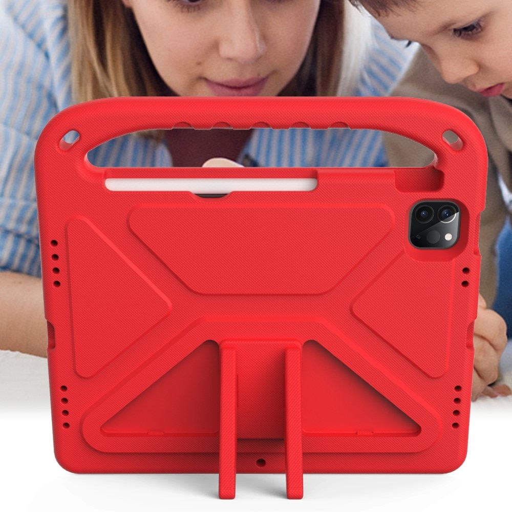 Custodia EVA con maniglia per bambini per Apple iPad Pro 11 3rd Gen (2021) Rosso
