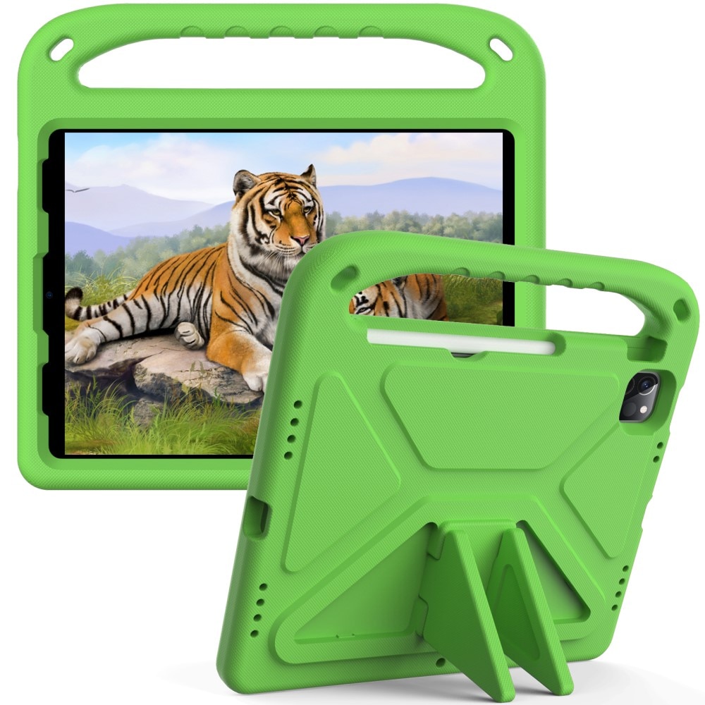 Custodia EVA con maniglia per bambini per iPad Pro 11 4th Gen (2022) verde