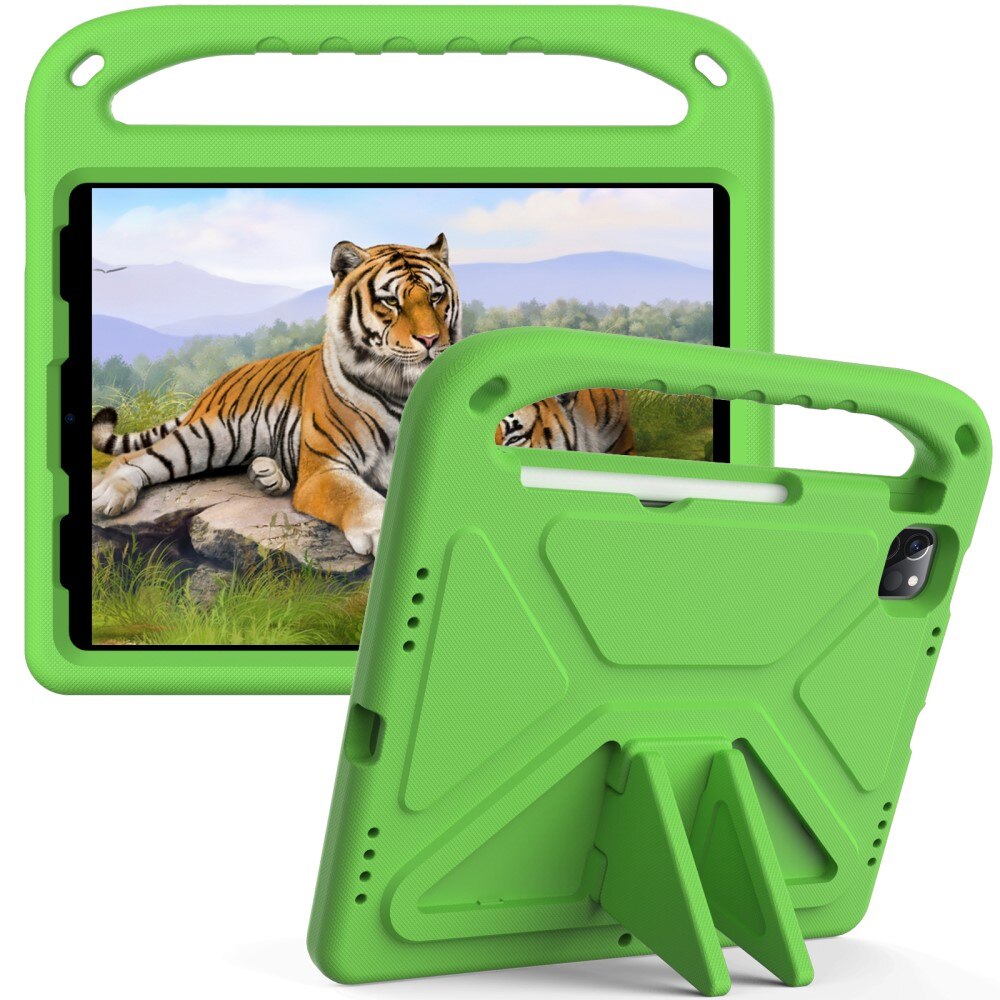 Custodia EVA con maniglia per bambini per Apple iPad Pro 11 4th Gen (2022) Verde