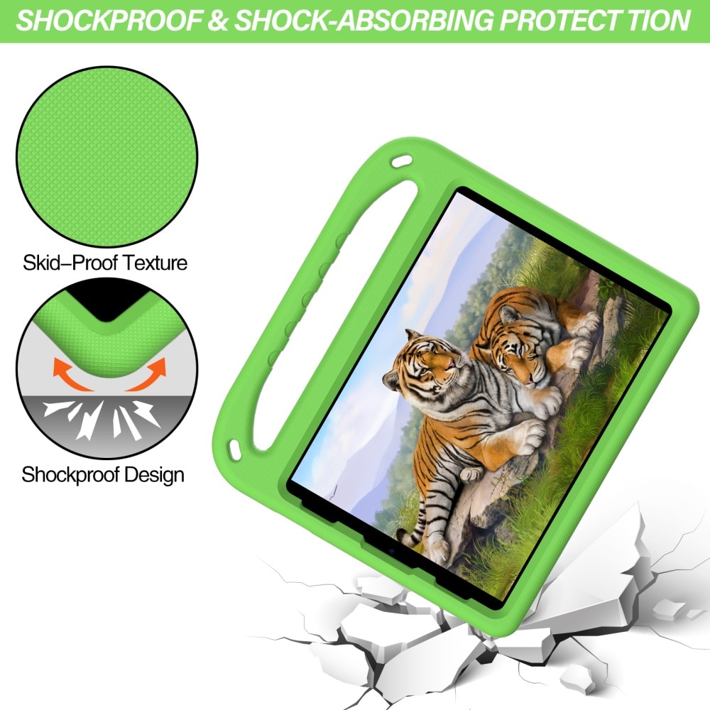 Custodia EVA con maniglia per bambini per Apple iPad Pro 11 4th Gen (2022) Verde