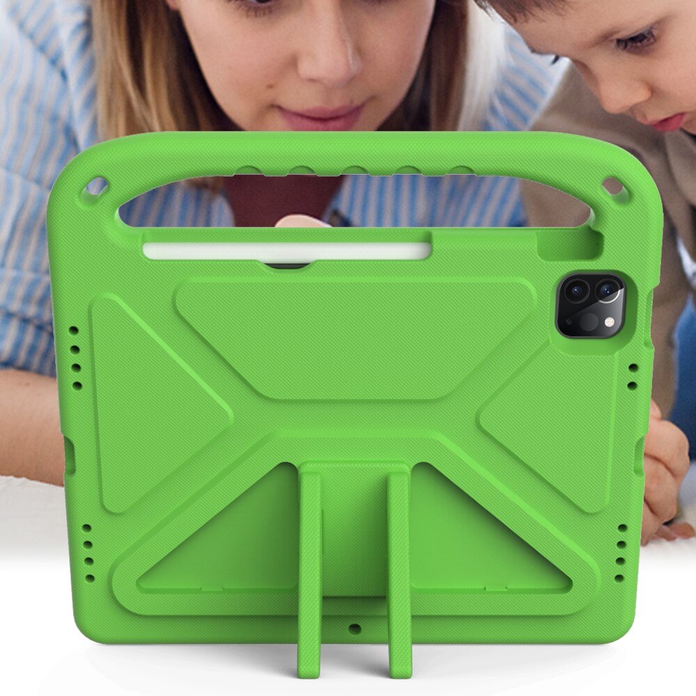 Custodia EVA con maniglia per bambini per Apple iPad Pro 11 4th Gen (2022) Verde