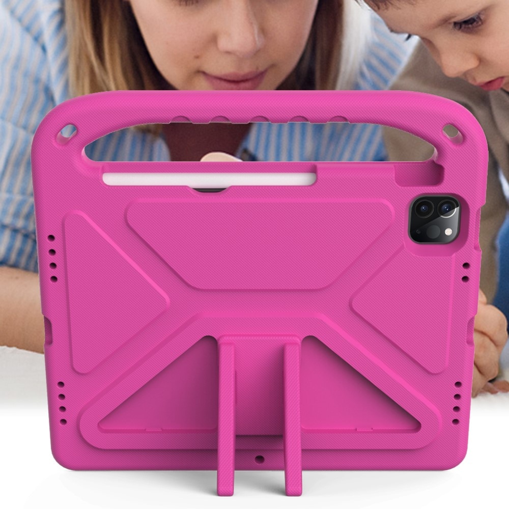 Custodia EVA con maniglia per bambini per iPad Pro 11 4th Gen (2022) rosa