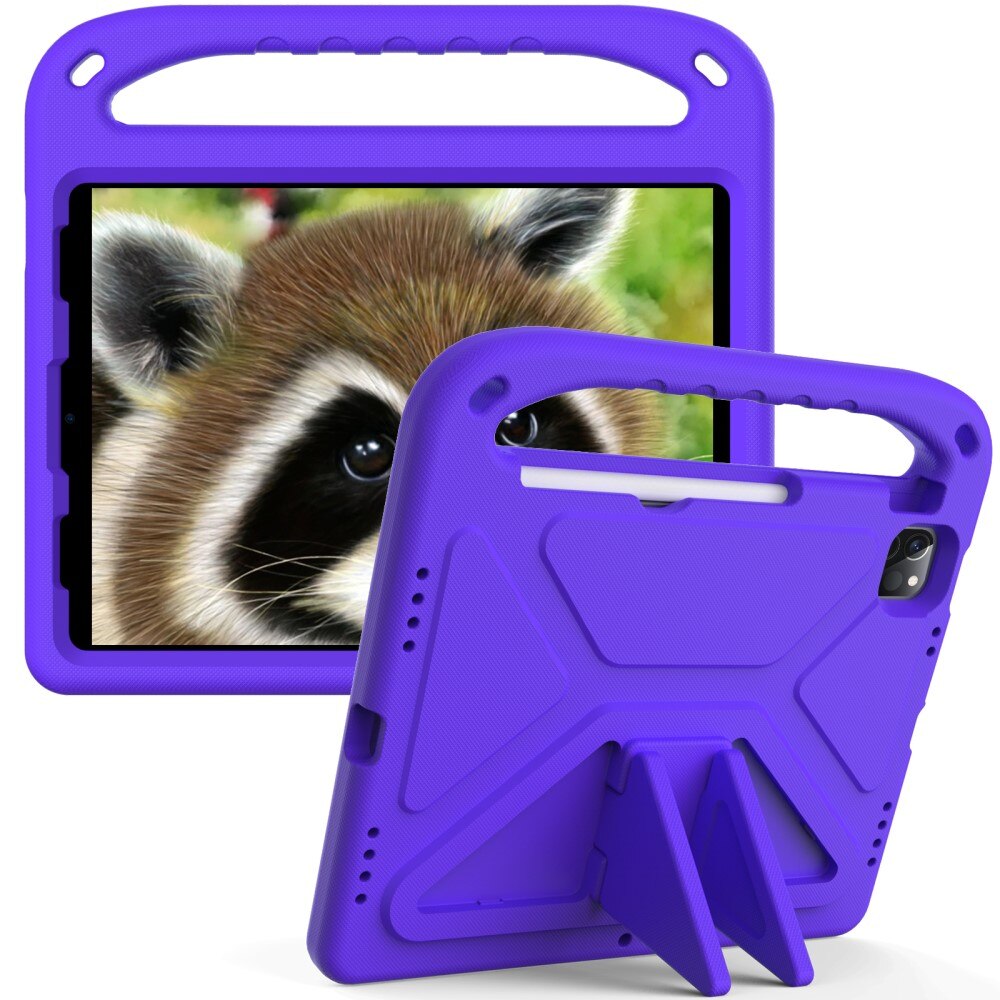 Custodia EVA con maniglia per bambini per iPad Air 10.9 4th Gen (2020) viola