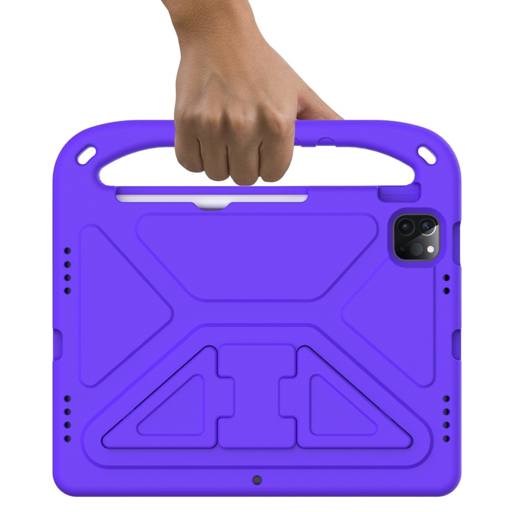 Custodia EVA con maniglia per bambini per Apple iPad Pro 11 3rd Gen (2021) Viola