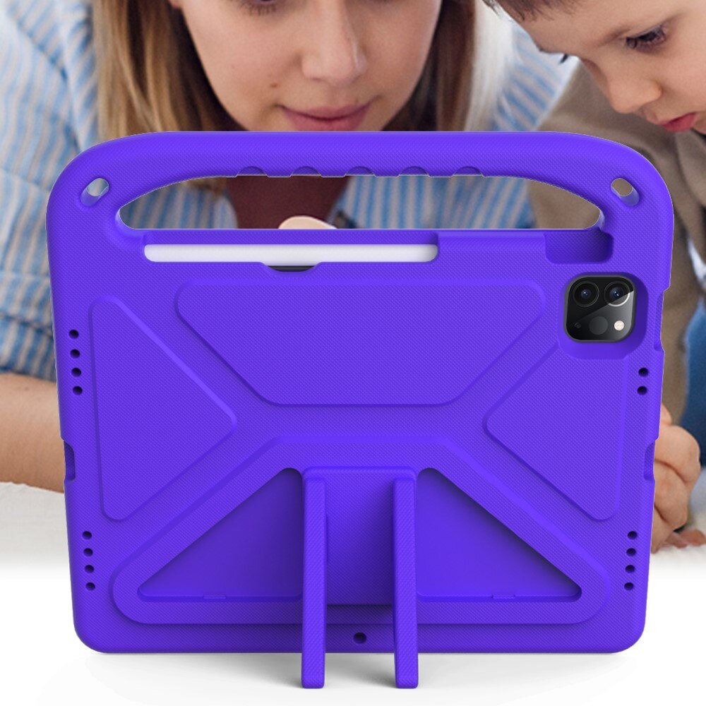 Custodia EVA con maniglia per bambini per Apple iPad Pro 11 3rd Gen (2021) Viola