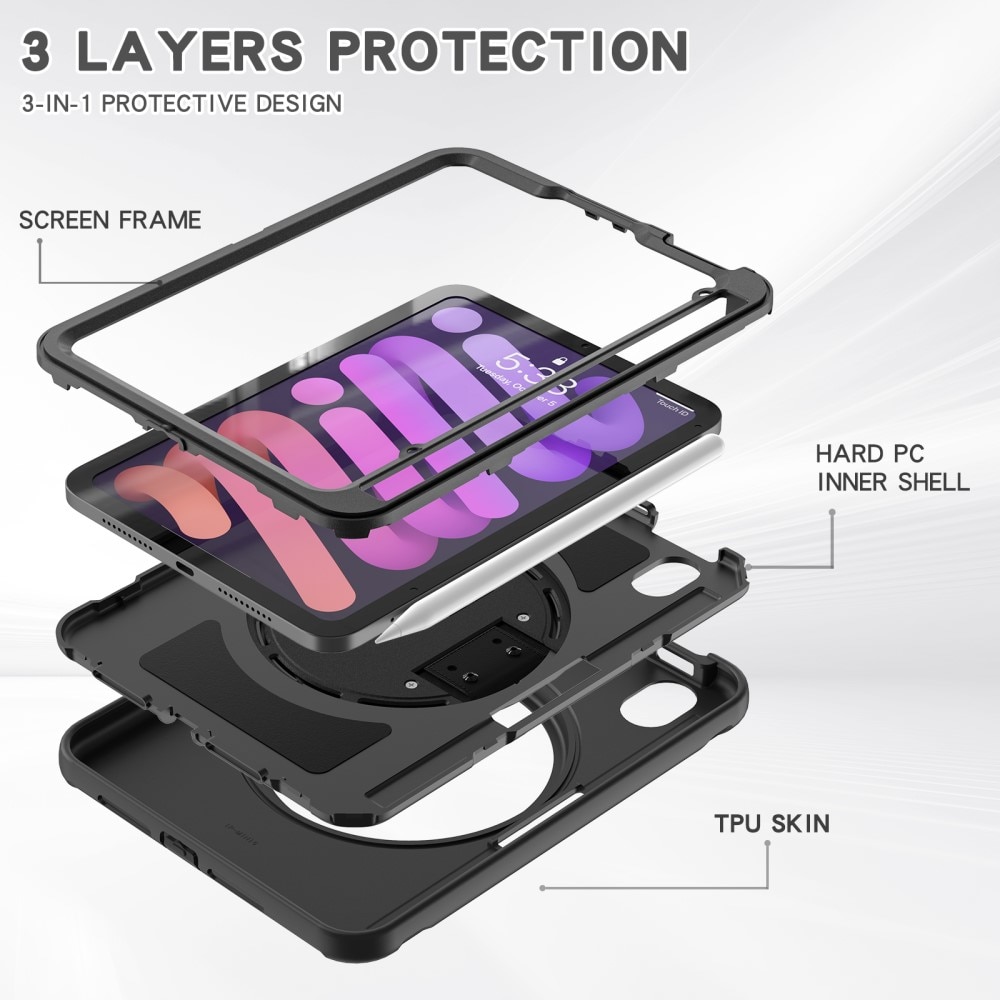 Custodia ibrida antiurto iPad Mini 6th Gen (2021) nero