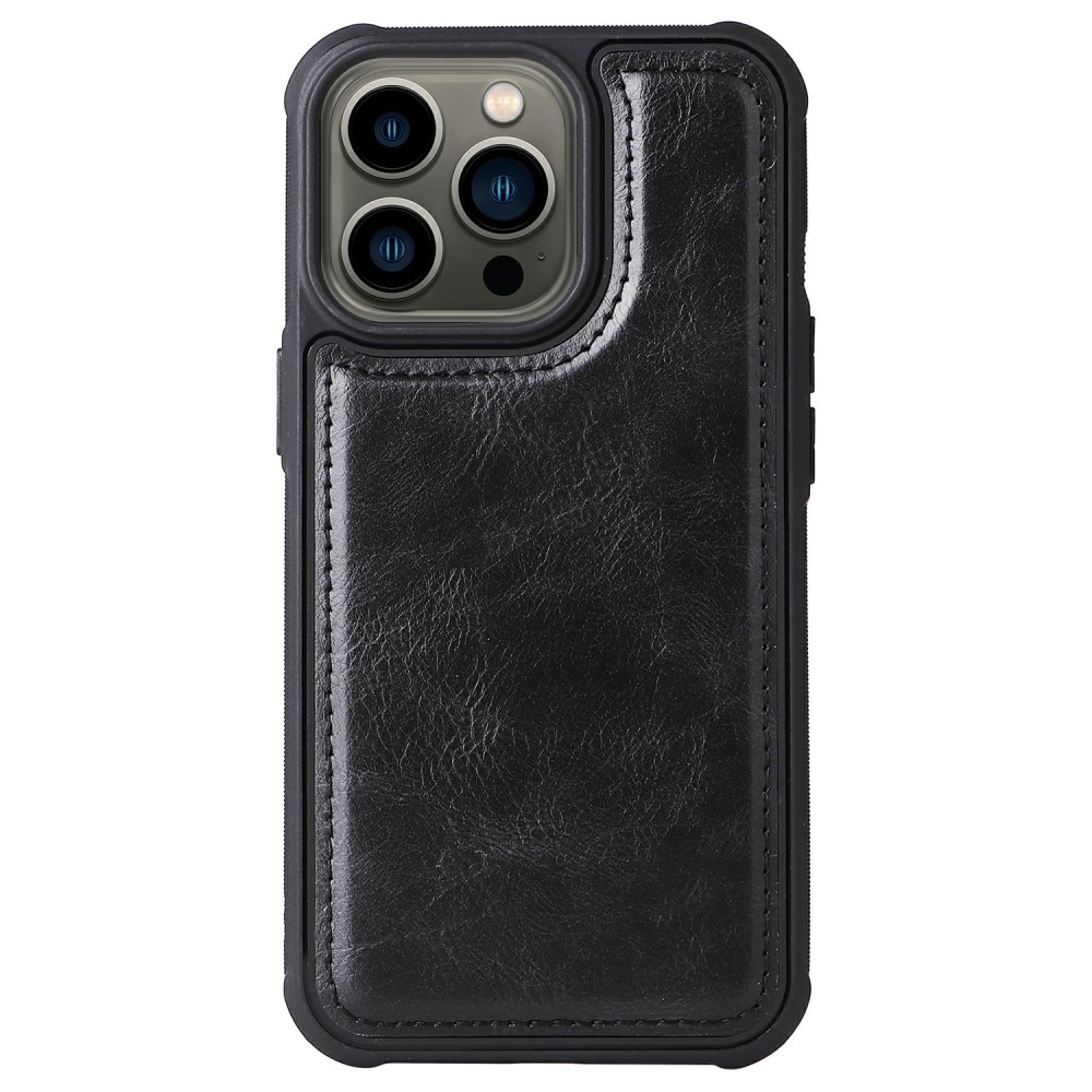 Magnet Leather Multi Wallet iPhone 13 Pro nero