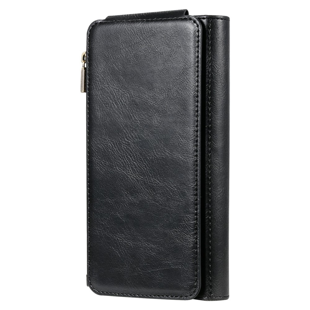 Magnet Leather Multi Wallet iPhone 13 nero