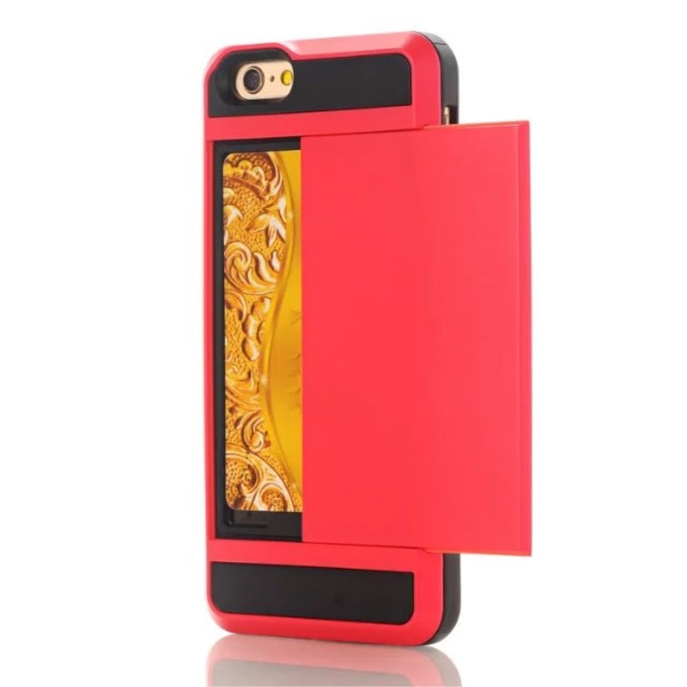 Cover portacarte iPhone 7 rosso