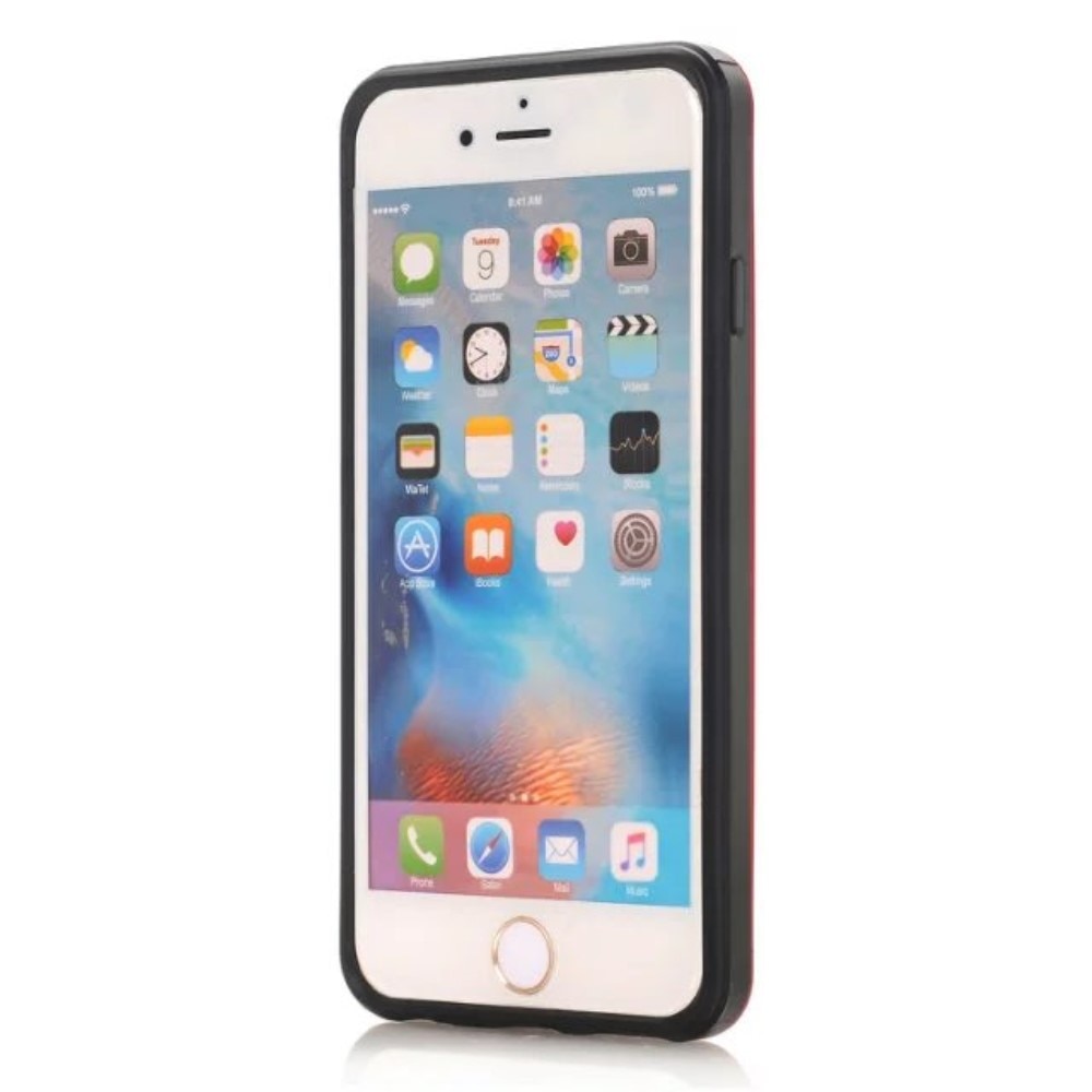 Cover portacarte iPhone SE 2020 Rosso
