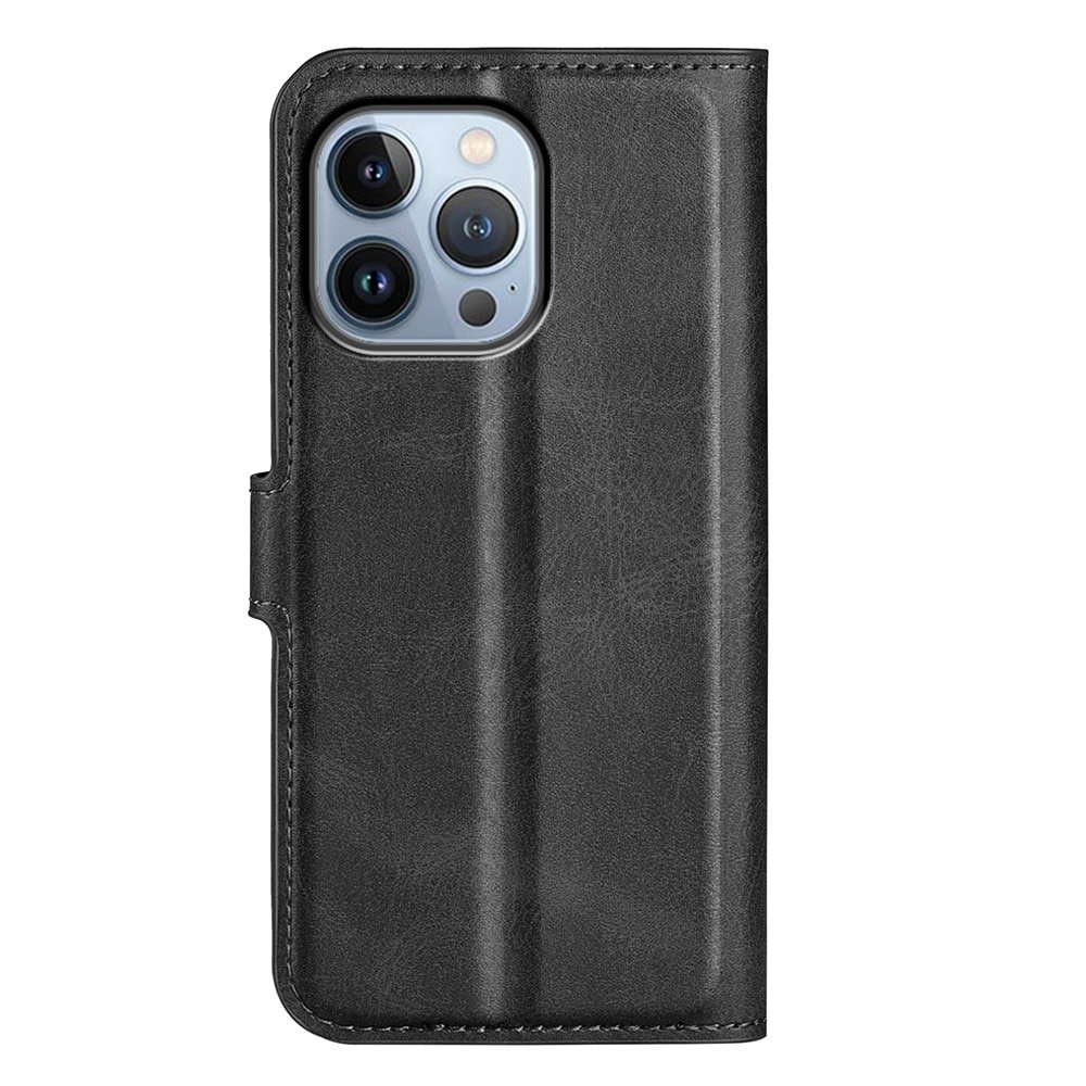 Cover portafoglio Leather Wallet iPhone 14 Pro Max Black