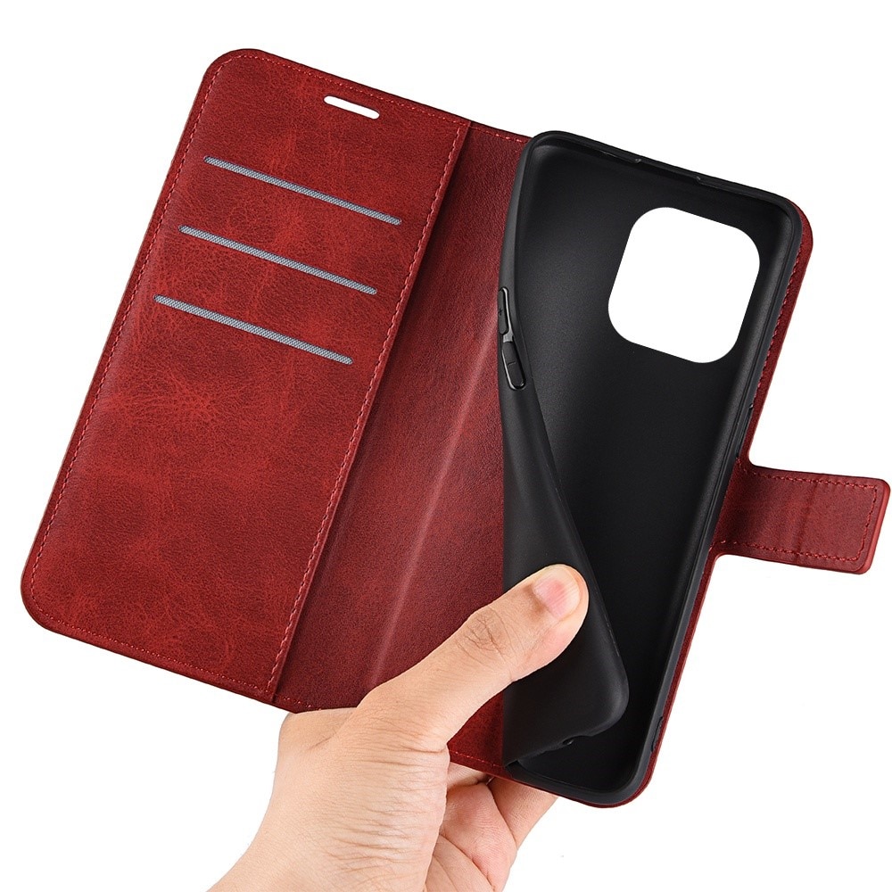 Cover portafoglio Leather Wallet iPhone 14 Pro Max Red