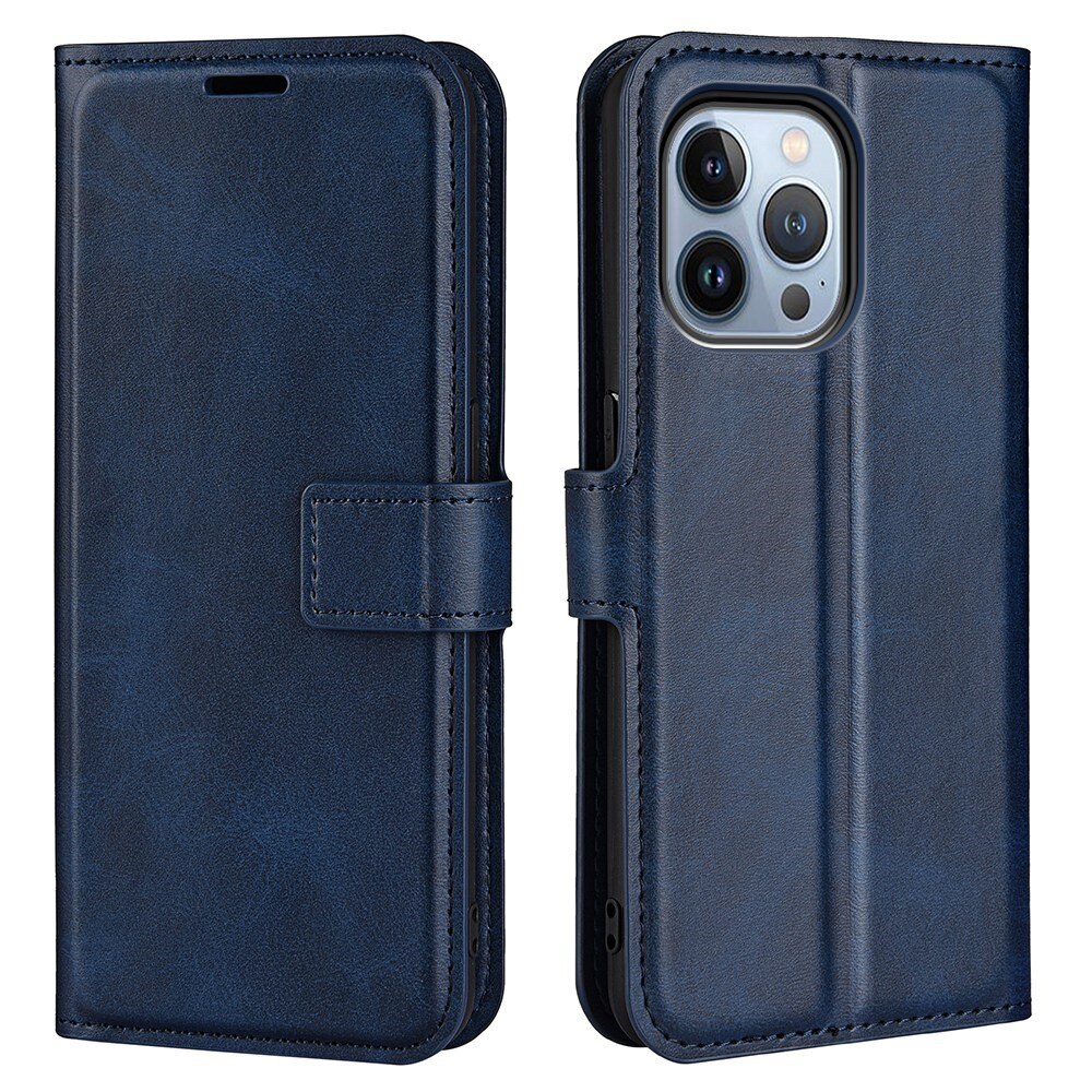 Cover portafoglio Leather Wallet iPhone 14 Pro Max Blue