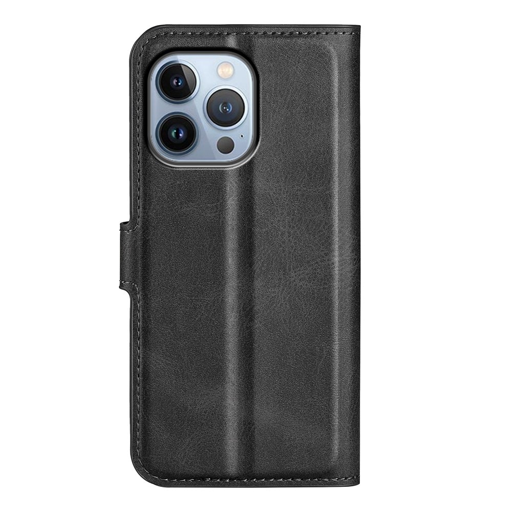 Cover portafoglio Leather Wallet iPhone 14 Pro Black