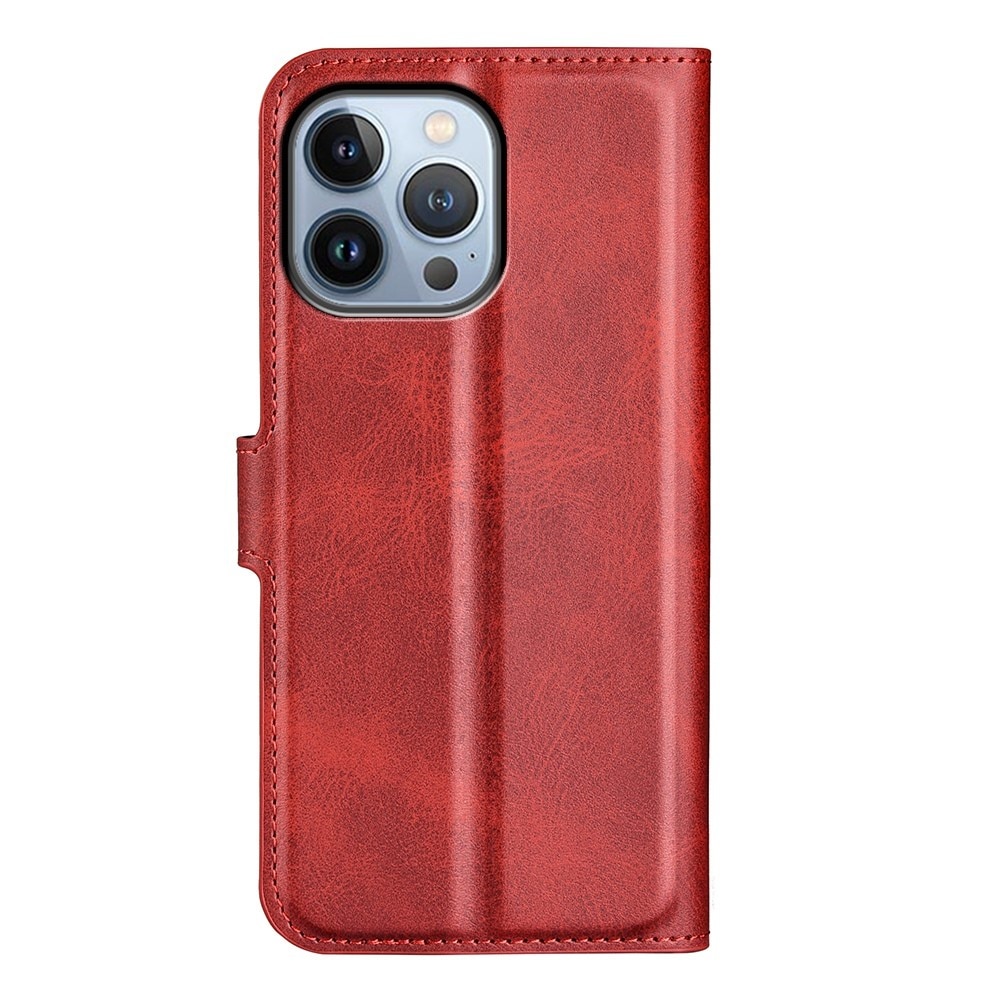 Cover portafoglio Leather Wallet iPhone 14 Pro Red