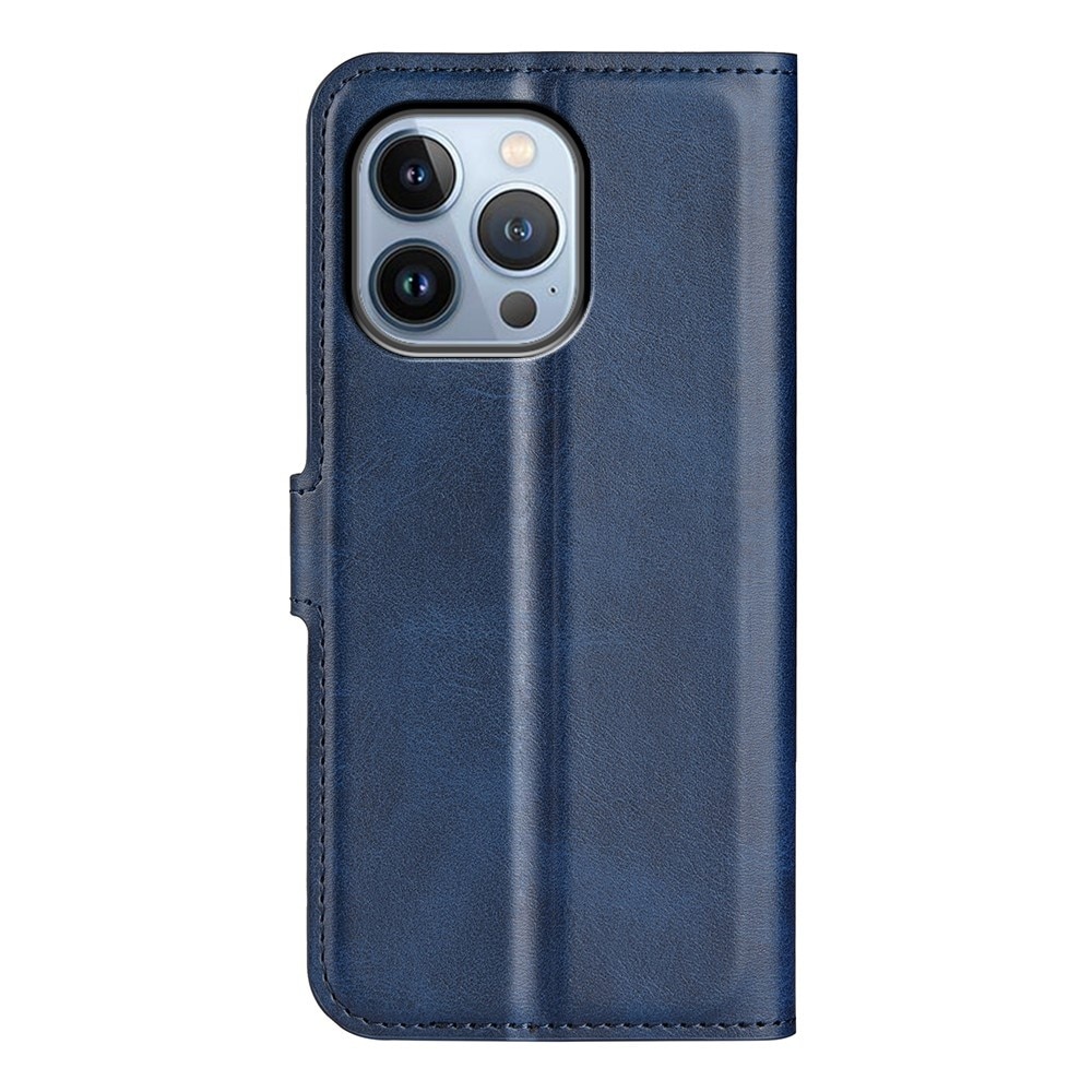 Cover portafoglio Leather Wallet iPhone 14 Pro Blue