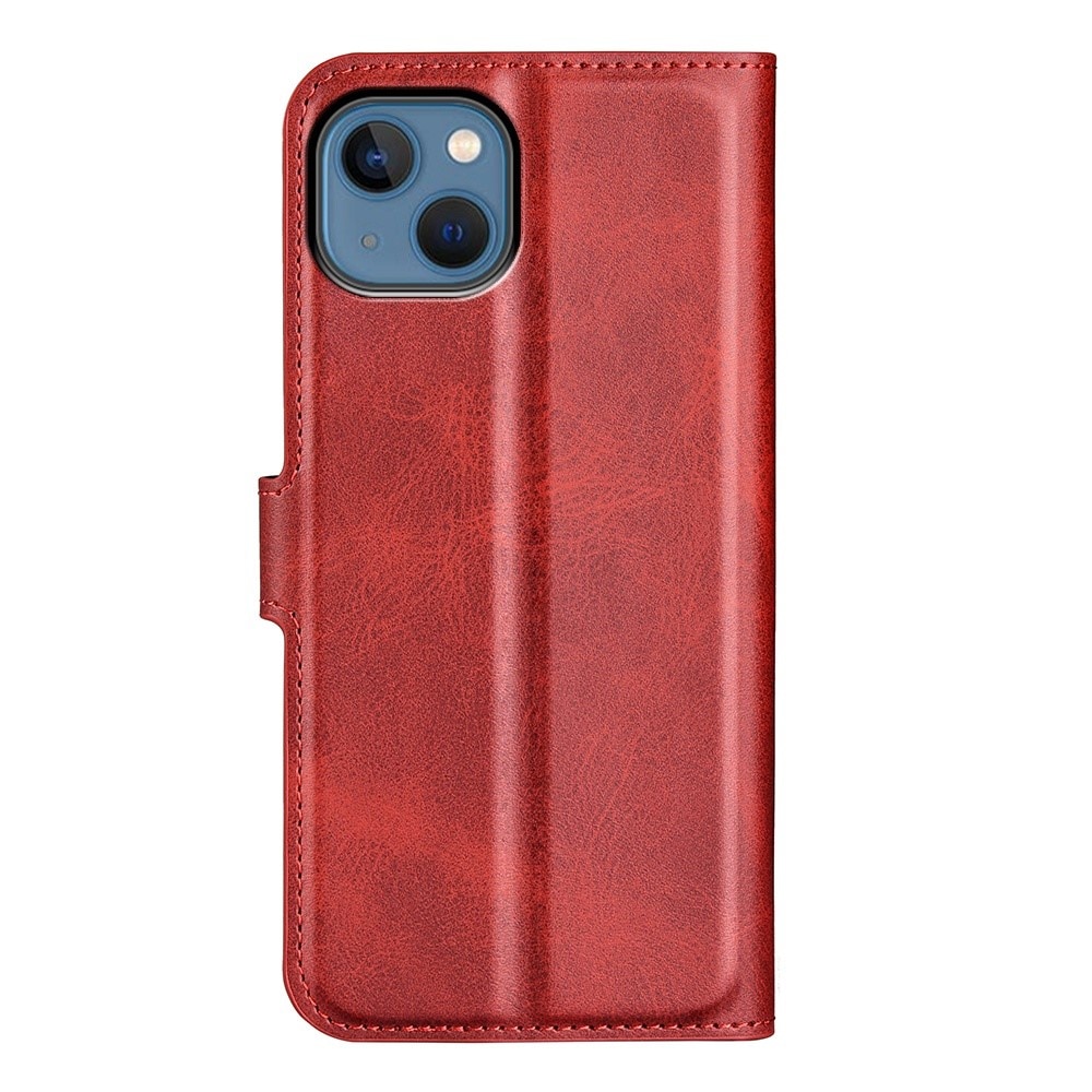 Cover portafoglio Leather Wallet iPhone 14 Red