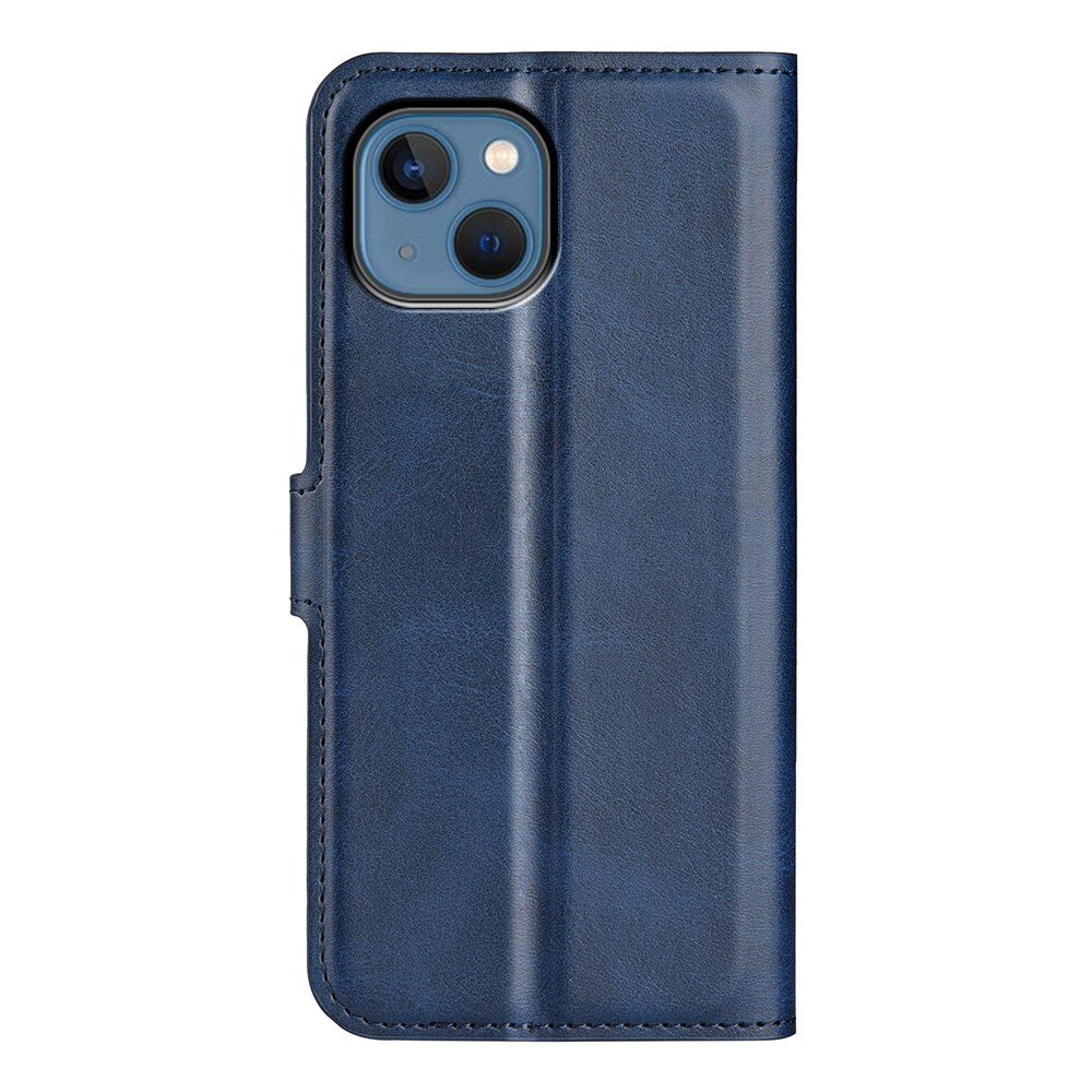 Cover portafoglio Leather Wallet iPhone 14 Blue