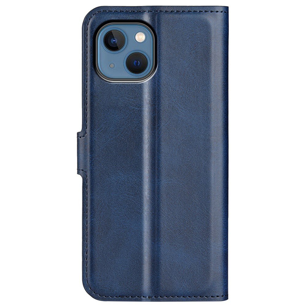 Cover portafoglio Leather Wallet iPhone 14 Plus Blue