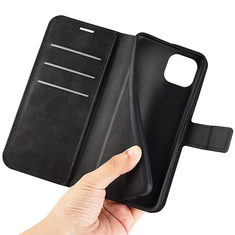 Cover portafoglio Leather Wallet iPhone 14 Plus Black