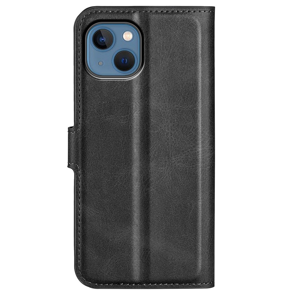 Cover portafoglio Leather Wallet iPhone 14 Plus Black