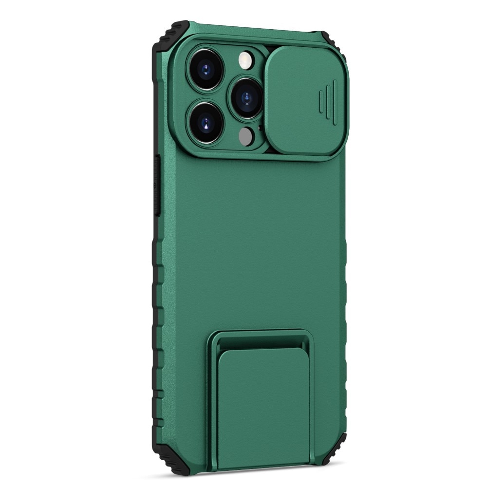 Cover Kickstand con Protezione fotocamera iPhone 13 Pro Verde
