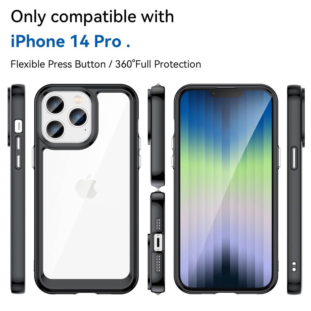 Cover ibride per iPhone 14 Pro Nero