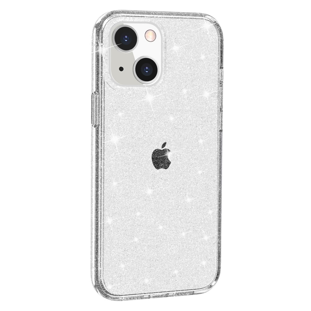 Cover Liquid Glitter iPhone 14 Trasparente