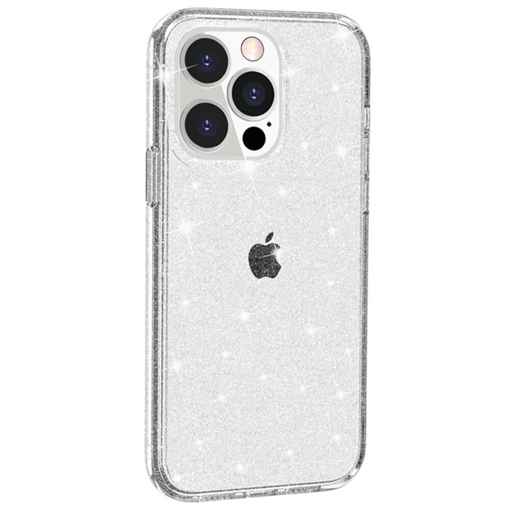 Cover Liquid Glitter iPhone 14 Pro Trasparente