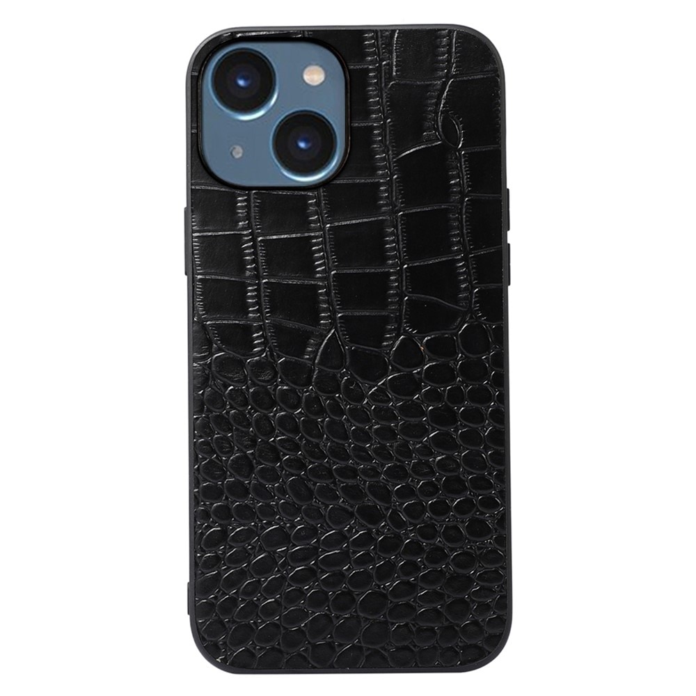 Coccodrillo Custodia in pelle iPhone 14 Nero