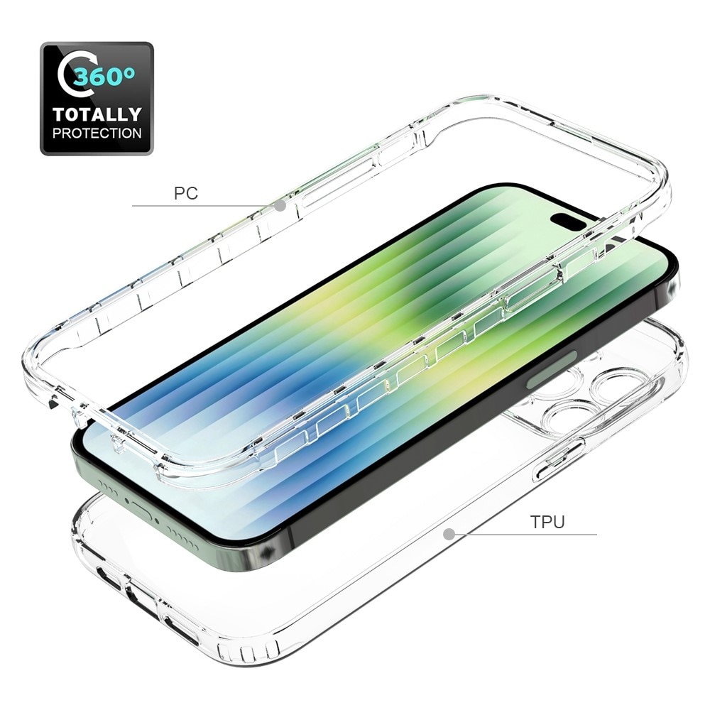 Cover protezione totale iPhone 14 Pro Max Trasparente