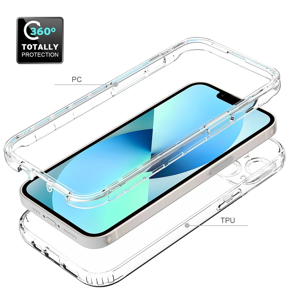 Cover protezione totale iPhone 14 Plus Trasparente