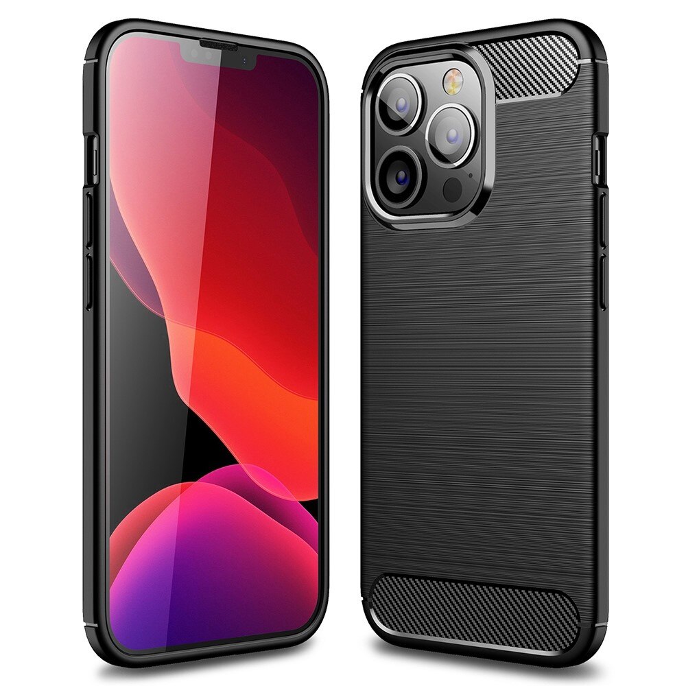 Cover TPU Brushed iPhone 14 Pro Nero