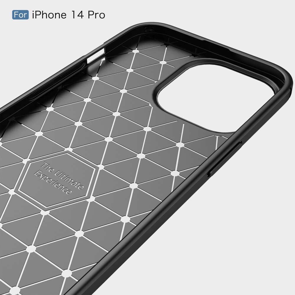 Cover TPU Brushed iPhone 14 Pro Nero
