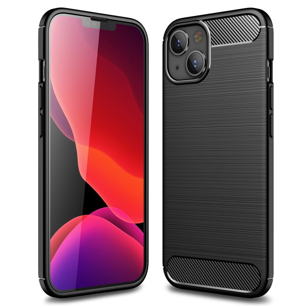 Cover TPU Brushed iPhone 14 Nero