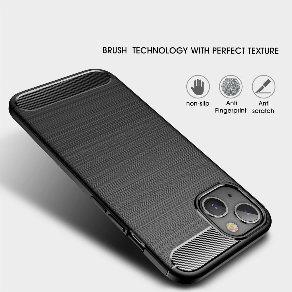 Cover TPU Brushed iPhone 14 Nero