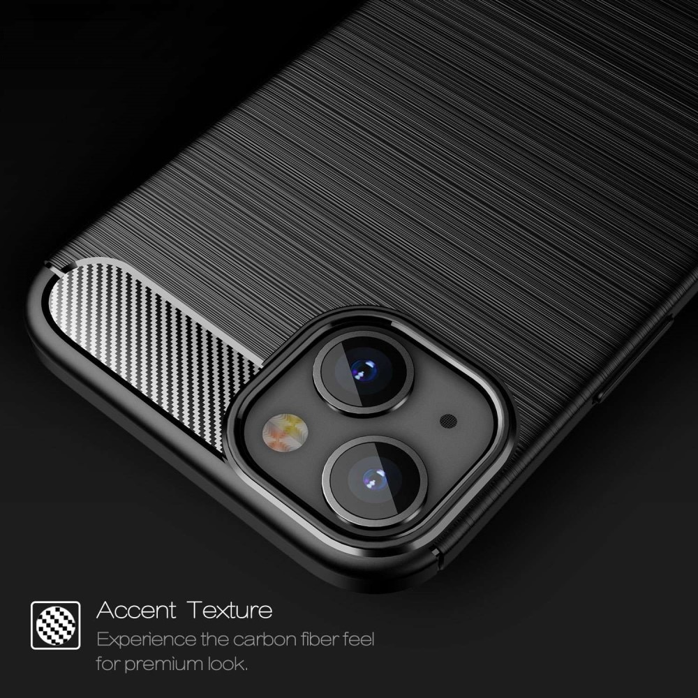 Cover TPU Brushed iPhone 14 Nero