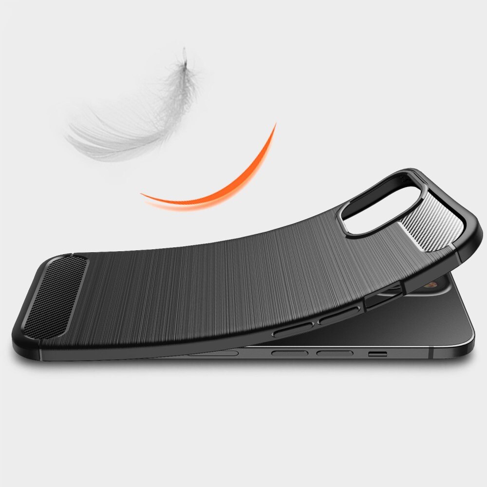 Cover TPU Brushed iPhone 14 Nero