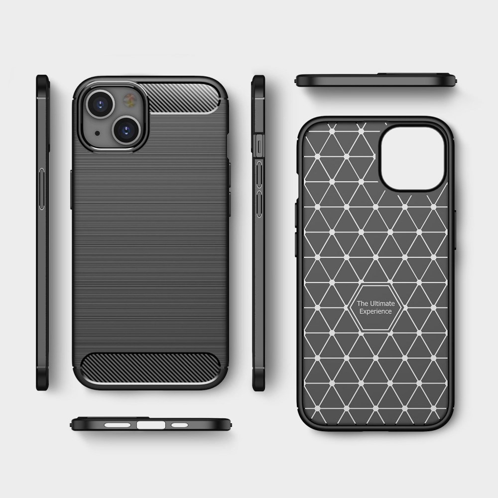 Cover TPU Brushed iPhone 14 Nero