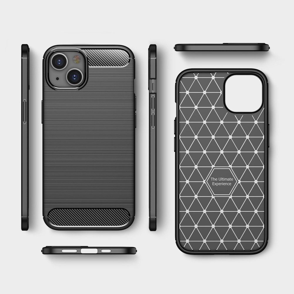 Cover Brushed TPU Case iPhone 14 Black