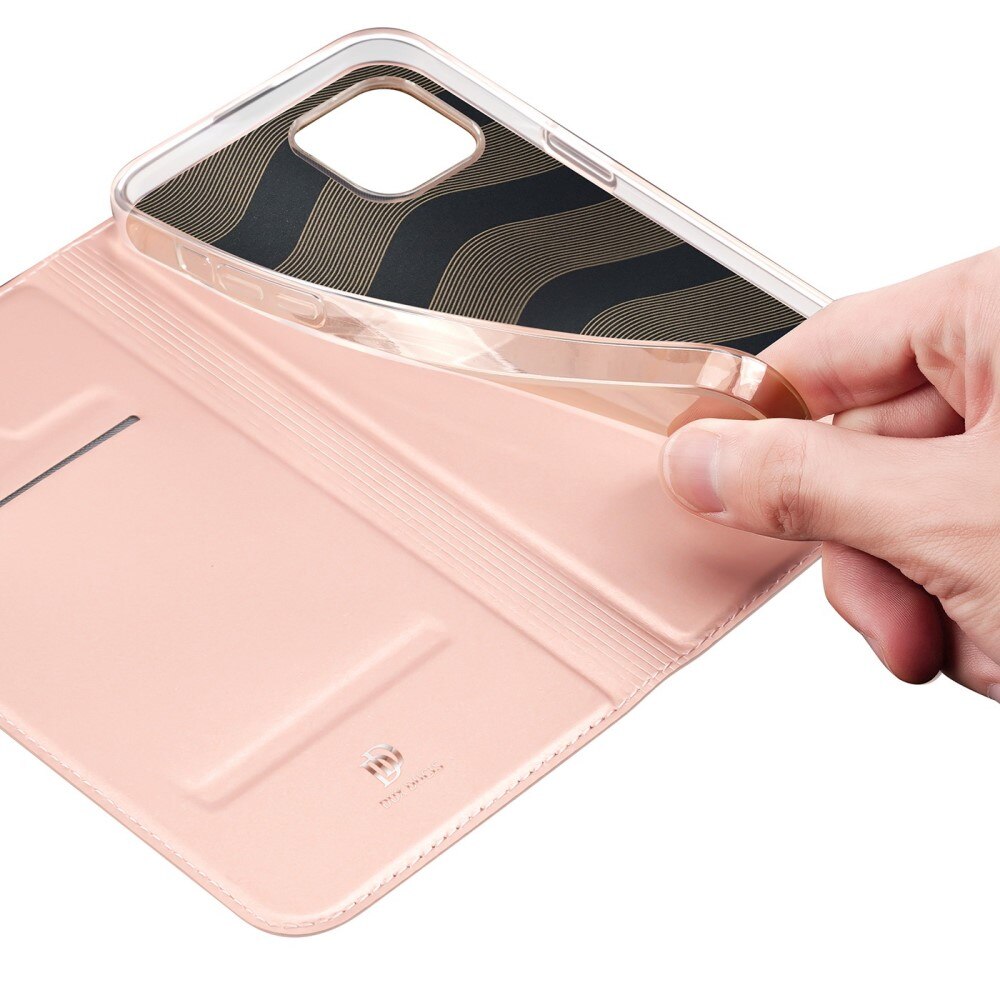 Cover portafoglio Skin Pro Series iPhone 14 Plus Rose Gold