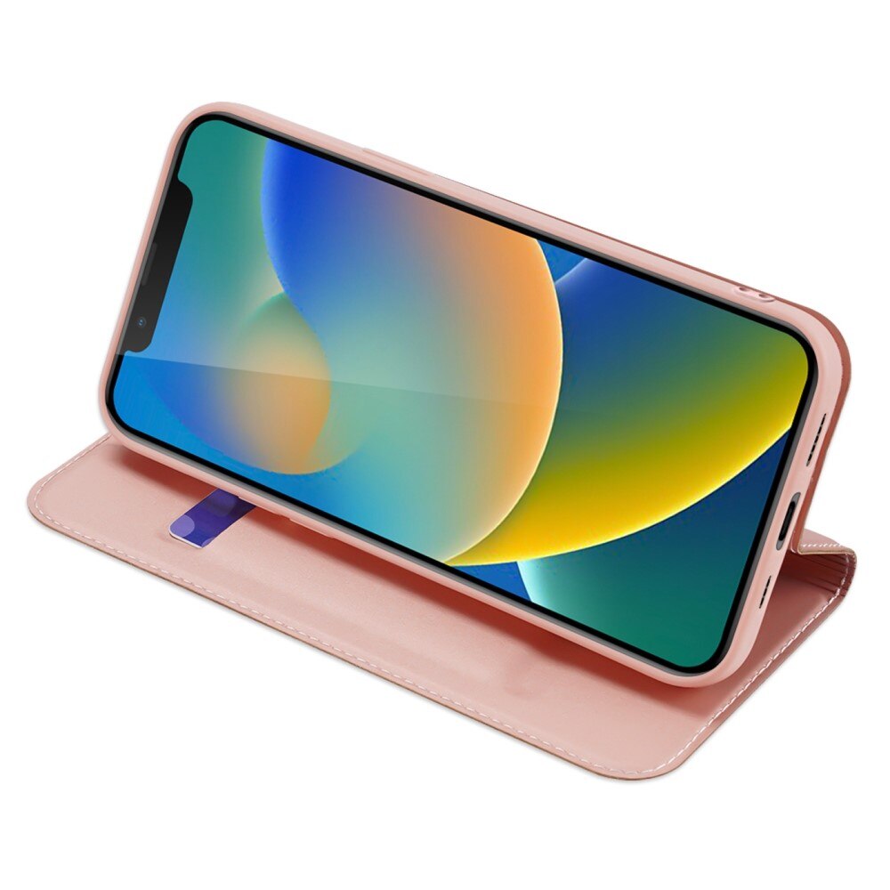 Cover portafoglio Skin Pro Series iPhone 14 Rose Gold