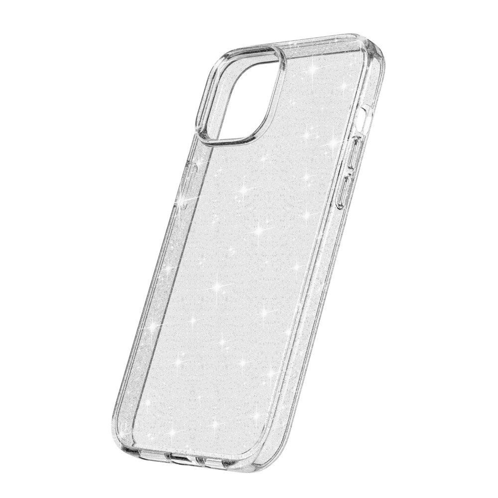 Cover Liquid Glitter iPhone 15 trasparente