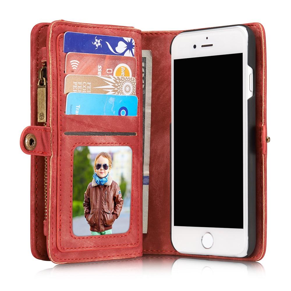 Cover portafoglio Multi-Slot iPhone SE (2020) rosso